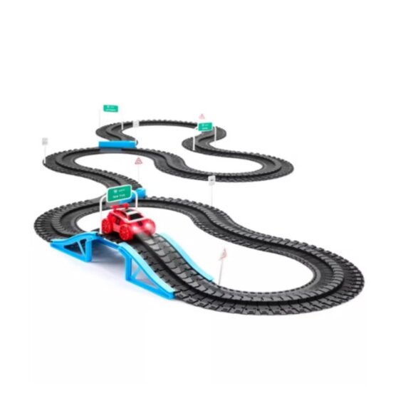 FAO Schwarz Vehicle Playset with DIY Track - Picture 1 of 6